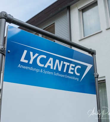 Lycantec Eingangsschild Plankstadt