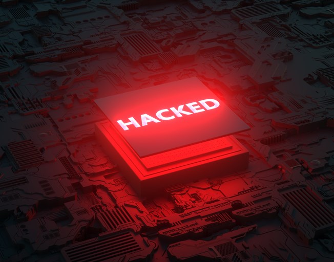 Cpu Vulnerability 3D Render Hacked Processor Conce 8WUSGAS