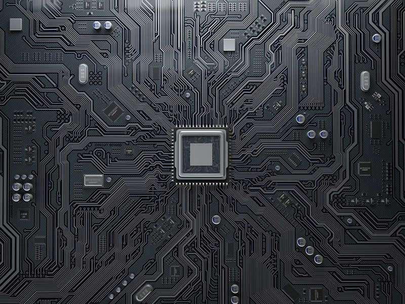 Cpu Chip On Circuit Board 8AA98P9 Web